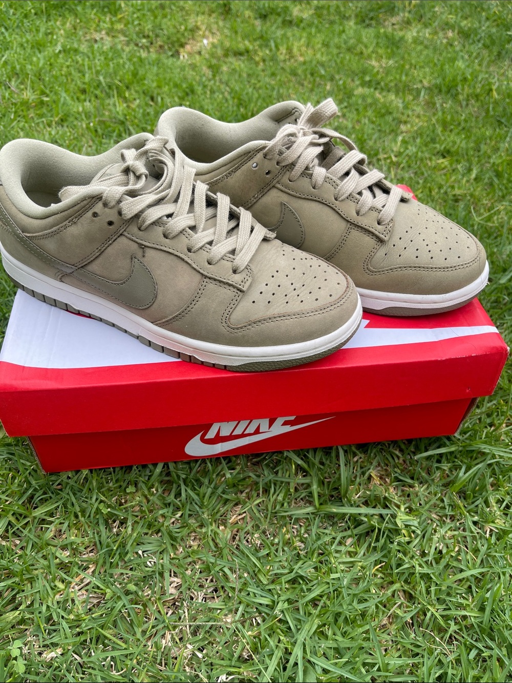 Nike Men's Low-Top Sneakers in Khaki/Tan